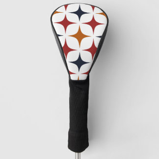 Couvre-club De Golf Motif Starburst de la Ligue de l'Ivy Moderne Vin d