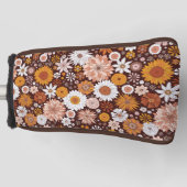 Couvre-club De Golf Motif super Retro Flower Garden (Devant)
