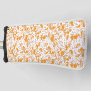 Couvre-club De Golf Motif textile avec orange et gol vibrants
