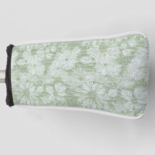 Couvre-club De Golf Motif texturé dans Lime Green
