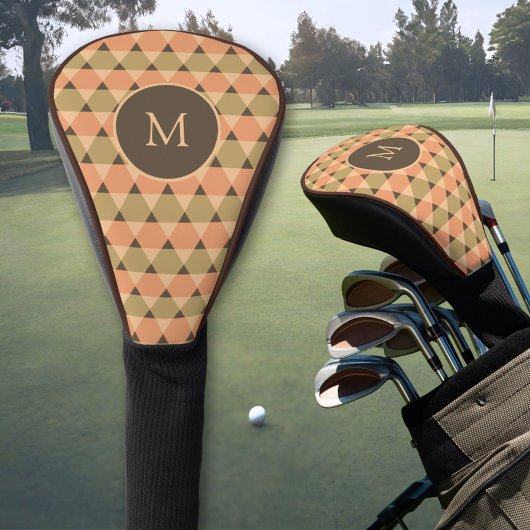 Couvre-club De Golf Motif triangles