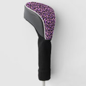 Couvre-club De Golf Motif Violet Pink Cheetah Leopard Amoureux des ani (Incliné)