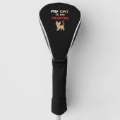 Couvre-club De Golf My Cat is my Valentine - Cute kitten design (Devant)
