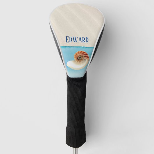 Couvre-club De Golf Nautilus Coquillage et sable (Devant)