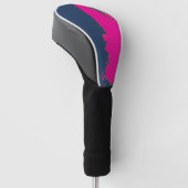 Couvre-club De Golf NavyBlue PinkSplash (Incliné)
