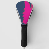 Couvre-club De Golf NavyBlue PinkSplash (Devant)