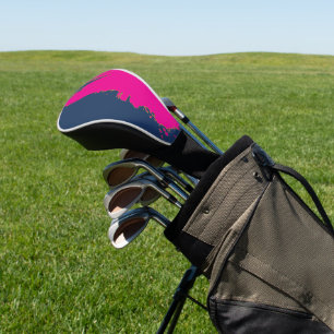 Couvre-club De Golf NavyBlue PinkSplash