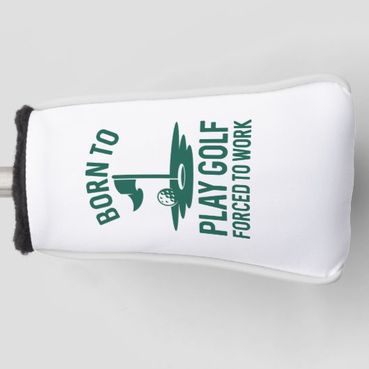 Couvre-club De Golf Né Au Golf Forcé À Travailler (Devant)