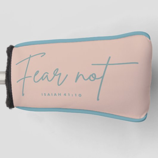 Couvre-club De Golf "Ne crains pas." Ésaïe 41:10 (Devant)