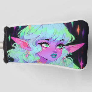 Couvre-club De Golf Neon brillant Imaginaire Elf Anime Girl