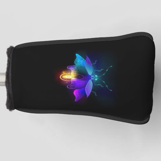 Couvre-club De Golf Neon Firefly sur noir (Devant)