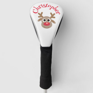 Couvre-club De Golf Noël Drôle Reindeer Cartoon Nouveauté Mignonne