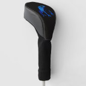 Couvre-club De Golf Noir 4 Luxe Golf Driver Cover, Blue Frog (Incliné)