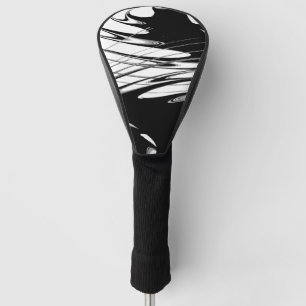 Couvre-club De Golf Noir et blanc moderne