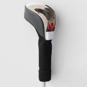 Couvre-club De Golf noir et rouille miniature (Incliné)