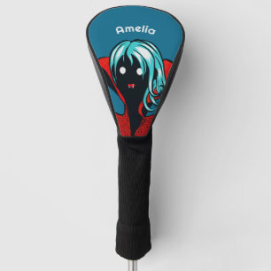 Couvre-club De Golf Nom de fille vampire goth mignonne
