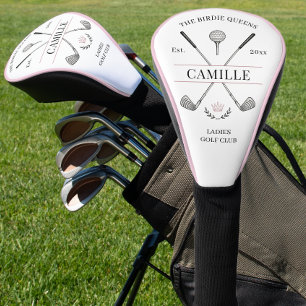 Couvre-club De Golf Nom de groupe de golf rose pour dames