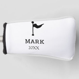 Couvre-club De Golf nom de l'équipe ajouter nom du joueur date drapeau