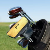 Couvre-club De Golf Nom initial du monogramme d'or (In Situ)