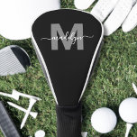 Couvre-club De Golf Nom initial personnalisé Monogramme<br><div class="desc">Personnalisé Créez Votre Propre Nom Initial Personnalisé Monogram Golf Head Cover. Cette couverture chic et élégante de tête de golf apporte de l'élégance au vert avec un design monogramme unique, avec une initiale grise audacieuse et un nom de script blanc fluide pour un look magnifiquement personnalisé. Parfait pour les amateurs...</div>