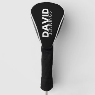 Couvre-club De Golf Nom Ou Logo Personnalisé Minimaliste