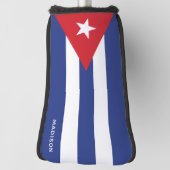 Couvre-club De Golf Nom personnalisé Cuba Drapeau (Tourné à 90°)