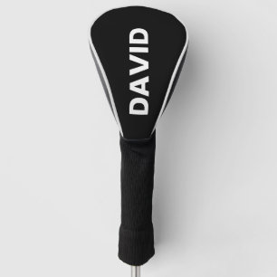 Couvre-club De Golf Nom personnalisé ou logo minimaliste