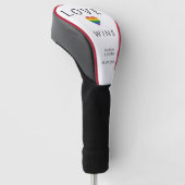 Couvre-club De Golf Noms personnalisés / Texte Arc-en-ciel AMOUR (Incliné)