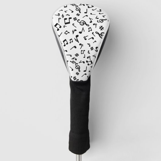 Couvre-club De Golf Notes de Musique (Devant)