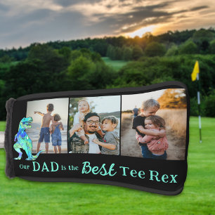 Couvre-club De Golf Notre papa est le meilleur Tee Rex 3 Collage de ph