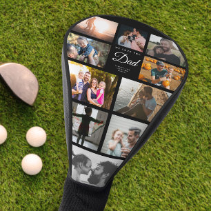 Couvre-club De Golf Nous vous aimons Papa Famille Photo Collage Cool t