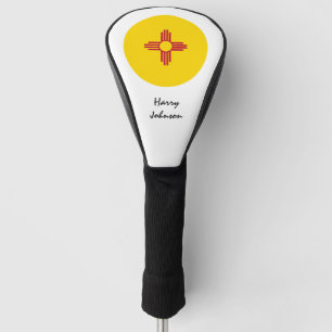 Couvre-club De Golf Nouveau-Mexique Drapeau, Monogrammes Golf Clubs Co