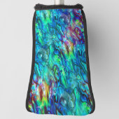 Couvre-club De Golf Nouvelle-Zélande Abalone Paua Shell Motif 1 (Tourné à 90°)