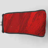 Couvre-club De Golf nuances diagonales Abstraites de conception rouge (Devant)