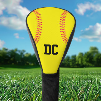 Couvre-club De Golf Numéro ou lettres de softball Fastpitch personnali