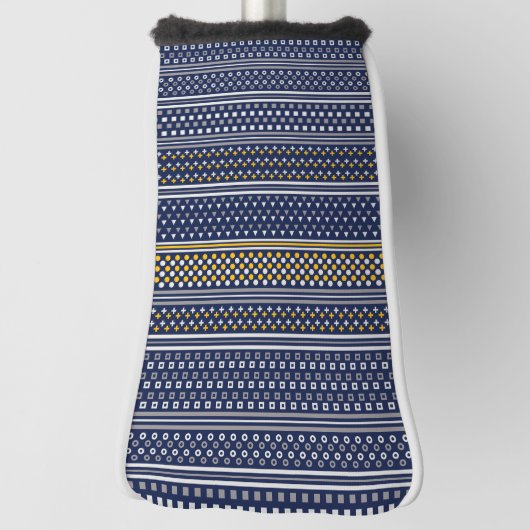 Couvre-club De Golf objets geo bleus (Tourné à 90°)