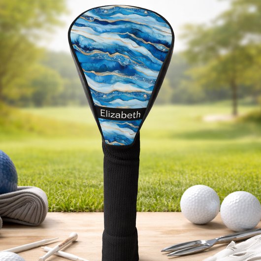 Couvre-club De Golf Ocean Jeweled Agate Personalized