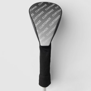 Couvre-club De Golf Ombre de couleur changeable & motif de texte