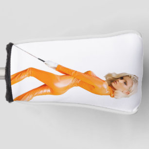 Couvre-club De Golf Orange Catsuit Golf Girl