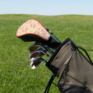 Couvre-club De Golf Orange Peace Floral