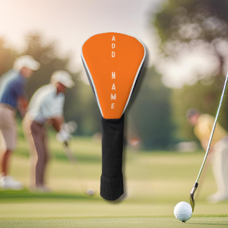 Couvre-club De Golf orange vif- personnalisé