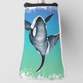 Couvre-club De Golf Orca Whale cristal Turquoise (Tourné à 90°)