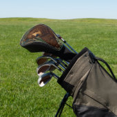 Couvre-club De Golf Ours brun rustique rétro (In Situ)