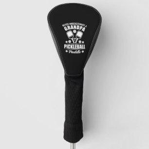 Couvre-club De Golf Paddleball - Grand-Père Avec Pickleball Paddle