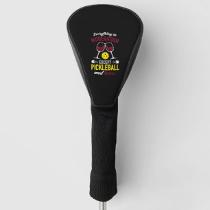 Couvre-club De Golf Paddleball Tennis - Vin rouge Pickleball et Vin