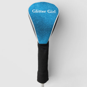 Couvre-club De Golf Paillettes Bleu Turquoise Fille Montrez Vos Glamou