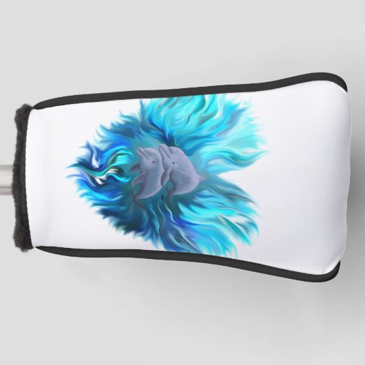 Couvre-club De Golf Paire de dauphins (Devant)