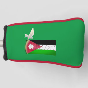 Couvre-club De Golf Paix Colombe Palestine Pastèque Putter