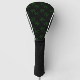 Couvre-club De Golf Palm Tree Tropical Green Contour Vibes d'été Art