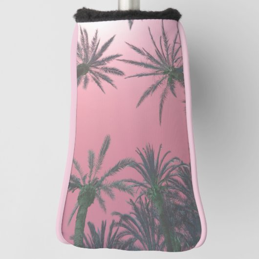 Couvre-club De Golf Palmiers roses roux (Tourné à 90°)